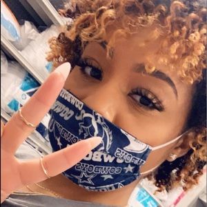 🎭 5/$25 NFL Sports Team Dallas Cowboys Face Mask